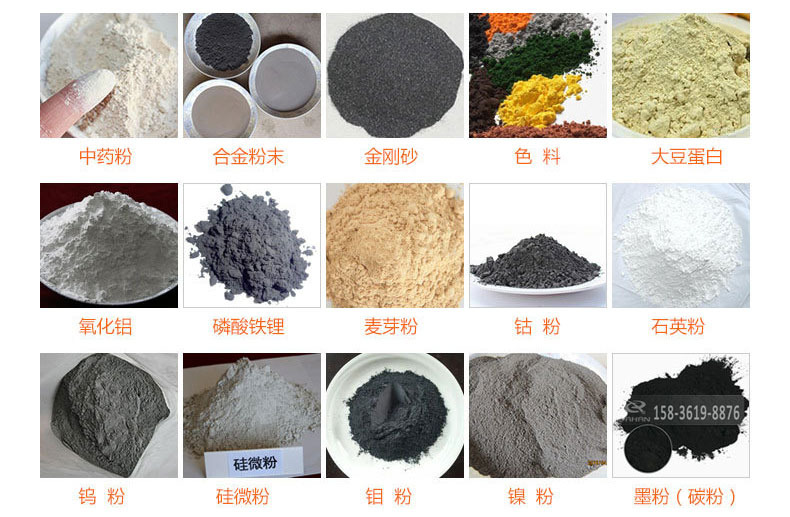 氣體保護超聲波振動篩的行業(yè)應用：中藥粉，合金粉末，金剛砂，色料，大豆蛋白，氧化鋁，磷酸鐵鋰，麥芽粉，鈷粉，石英粉，鎢粉，硅微粉，鉬粉，墨粉。
