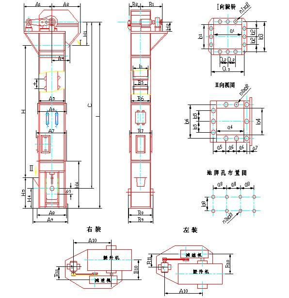 TD斗式提升機內(nèi)部結構圖展示
