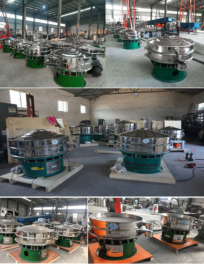 展示廳展示旋振篩，批量展示不銹鋼振動篩，包裝氣體保護(hù)振動篩，批量展示碳鋼旋振篩